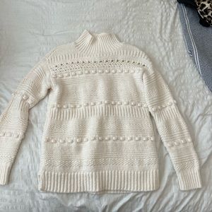 White sweater from the Loft